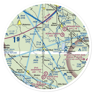 Voges Airstrip (89IS) VFR Sectional Sticker (30 mile)