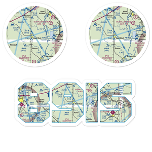 Voges Airstrip (89IS) VFR Sectional Sticker Pack