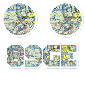 South Fulton Airport (89GE) VFR Sectional Sticker Pack