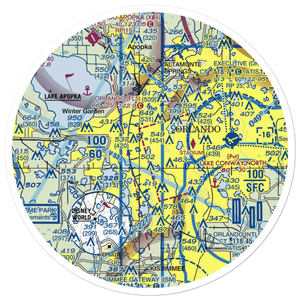 Lake Hiawassee Seaplane Base (89FL) VFR Sectional Sticker (30 mile)