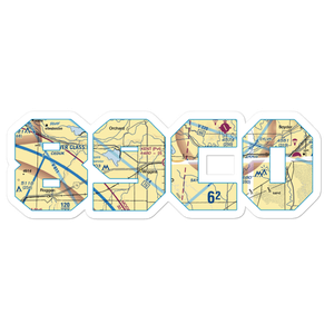 Vallery Airport (89CO) VFR Sectional Sticker
