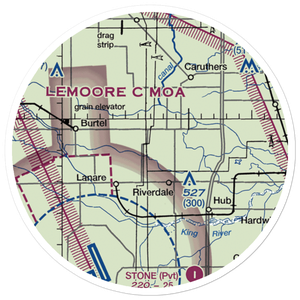 Swanson Ranch Nr 2 Airport (89CA) VFR Sectional Sticker (20 mile)