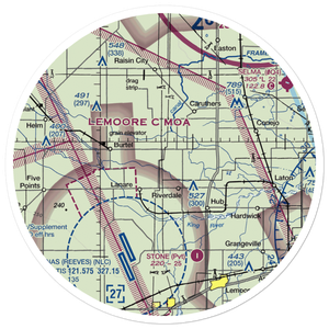 Swanson Ranch Nr 2 Airport (89CA) VFR Sectional Sticker (30 mile)