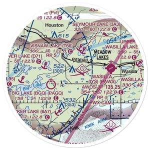 Lincoln Village Airpark (89AK) VFR Sectional Sticker (20 mile)