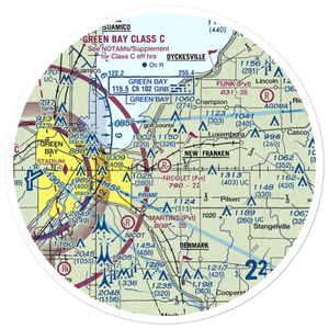 Nicolet Airport (88WI) VFR Sectional Sticker (30 mile)