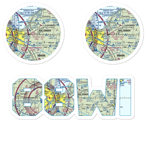 Nicolet Airport (88WI) VFR Sectional Sticker Pack