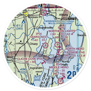 Hawk's Nest Airport (88VT) VFR Sectional Sticker (20 mile)