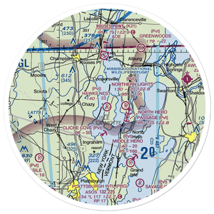 Hawk's Nest Airport (88VT) VFR Sectional Sticker (30 mile)