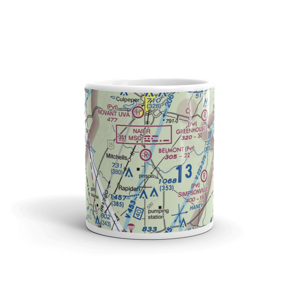 Belmont Farm Airport (88VA) VFR Sectional  Mug 