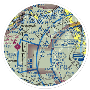 Mc Coy Airport (88PA) VFR Sectional Sticker (20 mile)