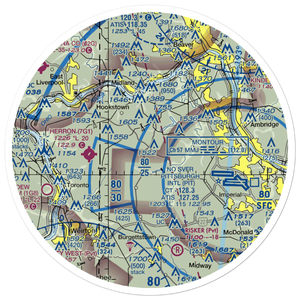 Mc Coy Airport (88PA) VFR Sectional Sticker (30 mile)