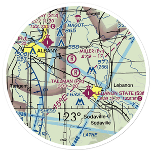 Tallman Airport (88OR) VFR Sectional Sticker (20 mile)