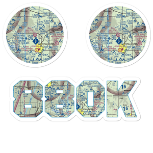 Hilltop Airport (88OK) VFR Sectional Sticker Pack