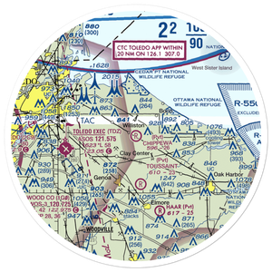 Chippewa Field (88OH) VFR Sectional Sticker (30 mile)