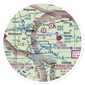 Zelazny Airport (88NY) VFR Sectional Sticker (20 mile)