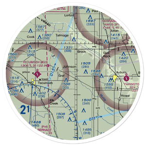 Ensor Field (88NE) VFR Sectional Sticker (30 mile)