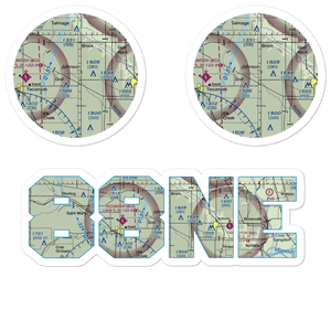 Ensor Field (88NE) VFR Sectional Sticker Pack