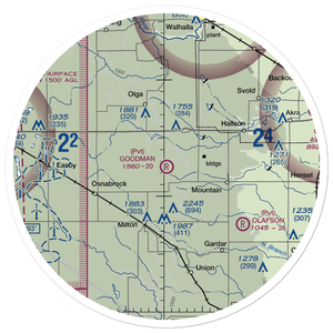 Goodman Strip (88ND) VFR Sectional Sticker (30 mile)
