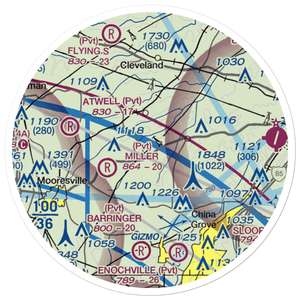 Corriher Field (88NC) VFR Sectional Sticker (20 mile)