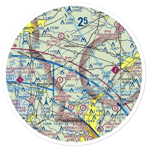 Corriher Field (88NC) VFR Sectional Sticker (30 mile)