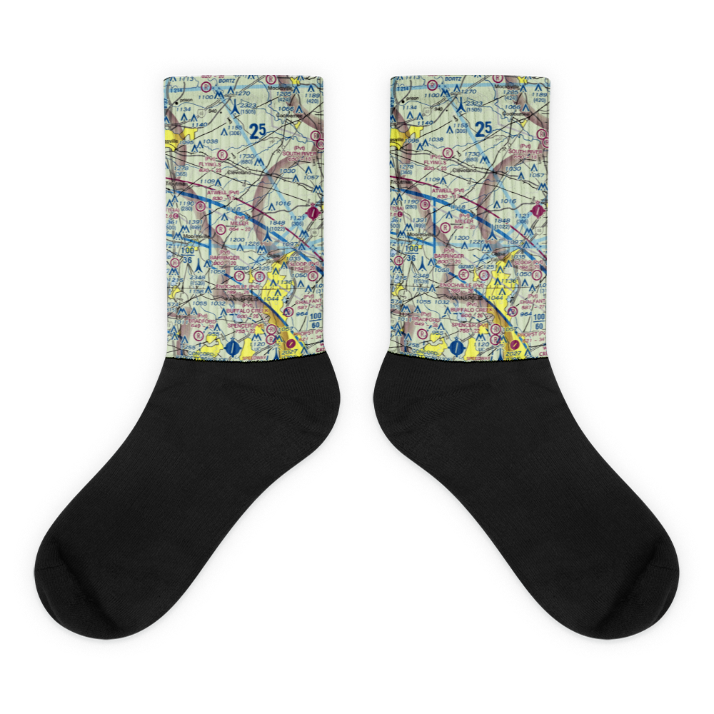 Corriher Field (88NC) VFR Sectional Socks 