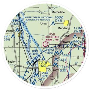 Blickhan Lndg Area Airport (88IS) VFR Sectional Sticker (20 mile)