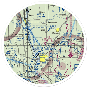 Blickhan Lndg Area Airport (88IS) VFR Sectional Sticker (30 mile)