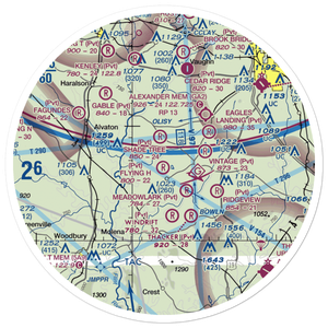 Beaver Creek Airport (88GA) VFR Sectional Sticker (30 mile)