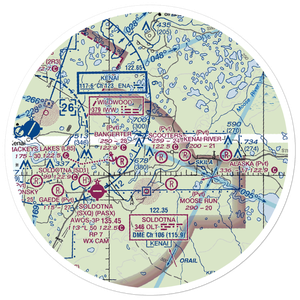 Dutch Landing Strip (88AK) VFR Sectional Sticker (30 mile)