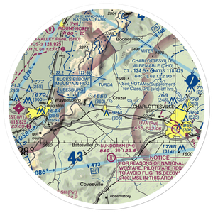 Cottonwood Farm Airport (87VA) VFR Sectional Sticker (30 mile)