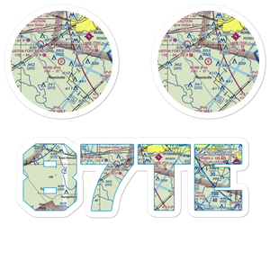 Rose Field Airport (87TE) VFR Sectional Sticker Pack