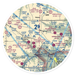Cielo Grande Ranch Airport (87TA) VFR Sectional Sticker (30 mile)