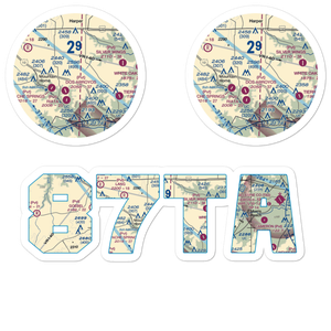Cielo Grande Ranch Airport (87TA) VFR Sectional Sticker Pack