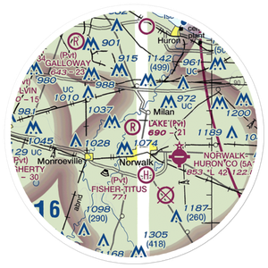 Lake Air Ranch Airport (87OI) VFR Sectional Sticker (20 mile)