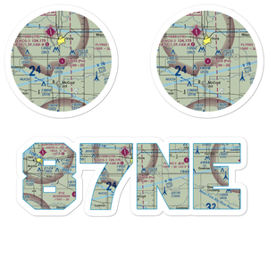 Knox Landing Airport (87NE) VFR Sectional Sticker Pack