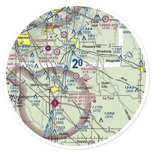 Richters Airport (87MO) VFR Sectional Sticker (30 mile)