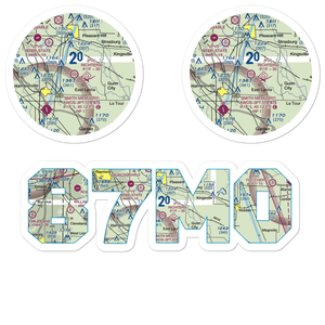 Richters Airport (87MO) VFR Sectional Sticker Pack