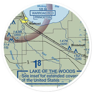 Erickson Airport (87MN) VFR Sectional Sticker (20 mile)