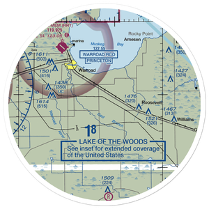 Erickson Airport (87MN) VFR Sectional Sticker (30 mile)