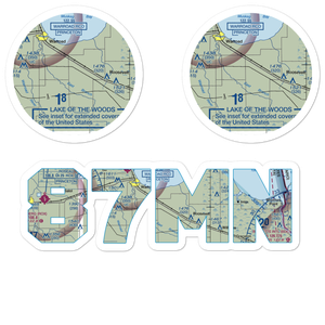 Erickson Airport (87MN) VFR Sectional Sticker Pack