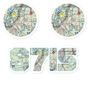 Seigfried Halfpap Airport (87IS) VFR Sectional Sticker Pack