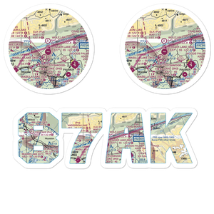 Soloy Strip (87AK) VFR Sectional Sticker Pack