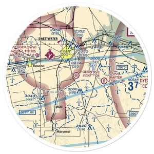Gesin Ranches Airport (86XS) VFR Sectional Sticker (30 mile)