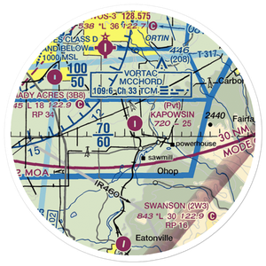 Kapowsin Field (86WA) VFR Sectional Sticker (20 mile)