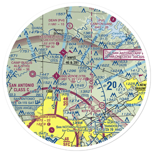 Flying J Airport (86TX) VFR Sectional Sticker (30 mile)