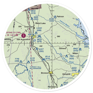 Fairway Farm Airport (86TS) VFR Sectional Sticker (30 mile)