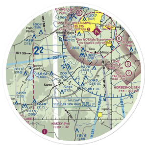 Matthews Ranch Airport (86TE) VFR Sectional Sticker (30 mile)