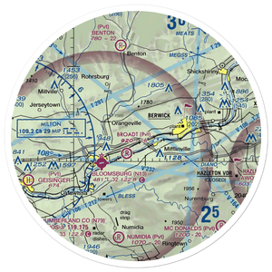Seesholtz Airport (86PN) VFR Sectional Sticker (30 mile)