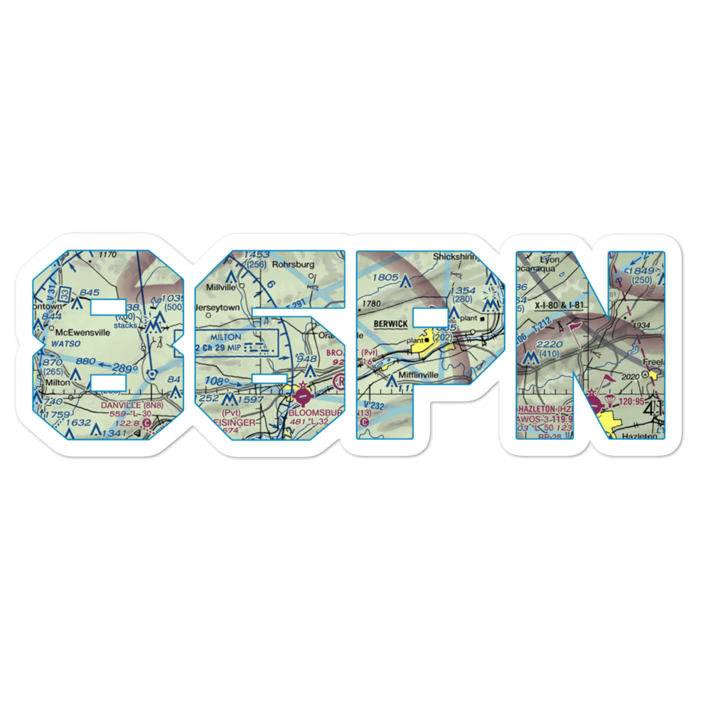 Seesholtz Airport (86PN) VFR Sectional Sticker 
