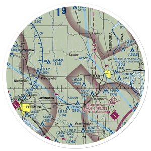 Orum Aerodrome (86NE) VFR Sectional Sticker (30 mile)